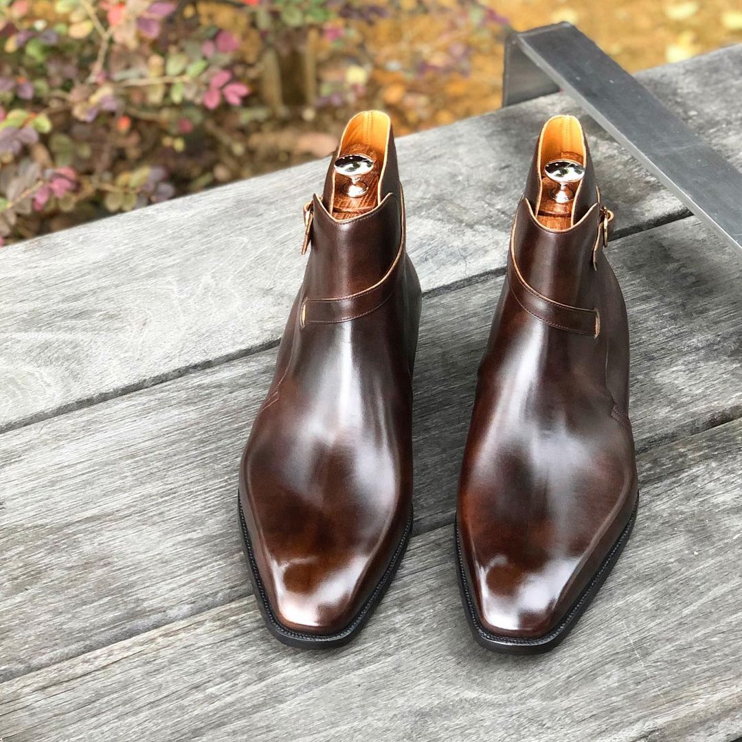 Dyed my double monks a darker shade of brown : r/goodyearwelt