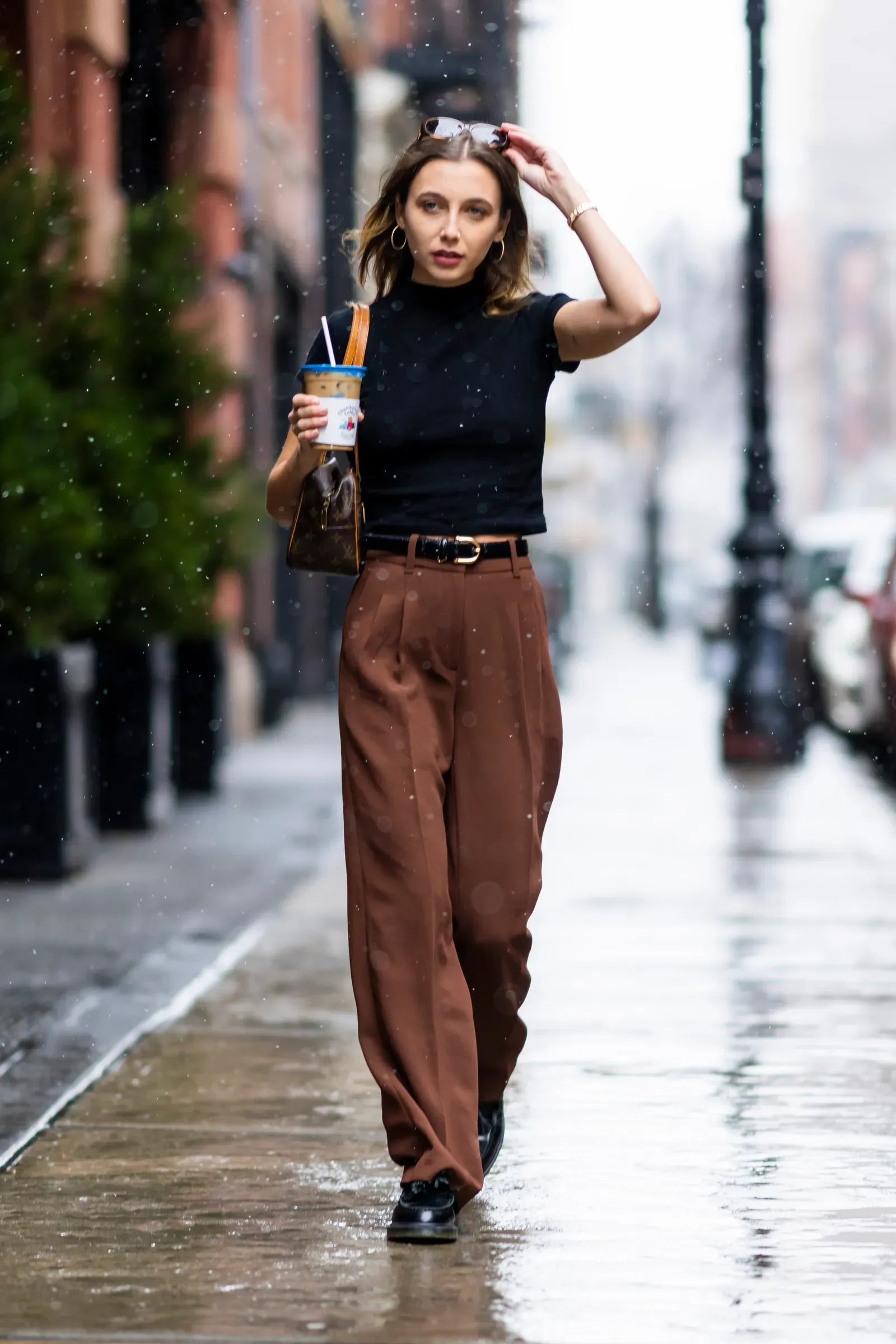 Effortlessly Stylish: The Art of Wearing Black Pants with Brown