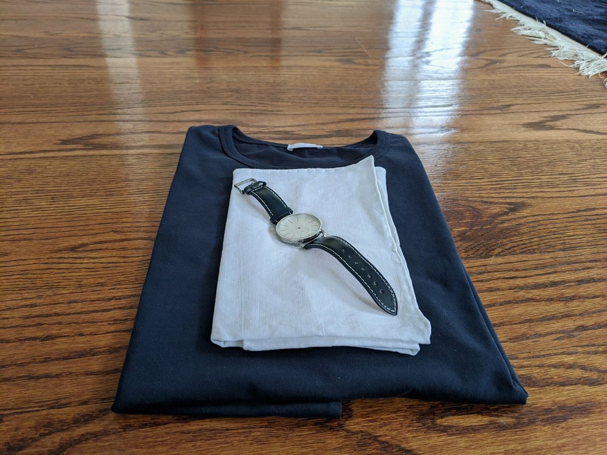 Initial Impressions, Collected -- Delugs Watch Strap, Asket Tee Shirt, Kent Wang Pocket Square